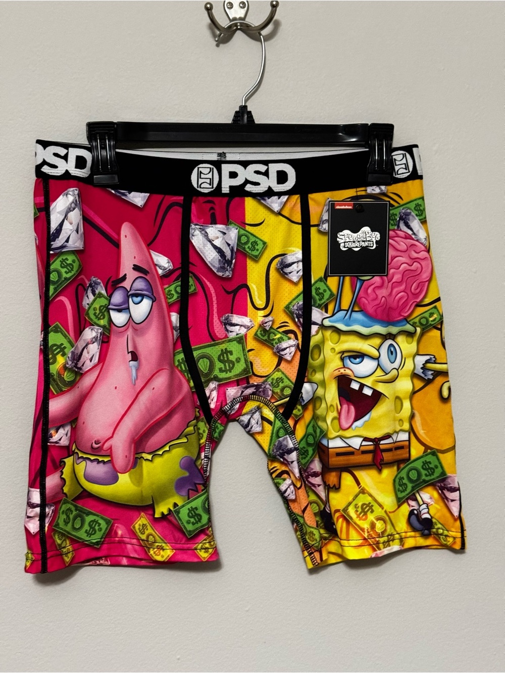 SpongeBob Squarepants Bright Yellow & Pink Graphic Boxers